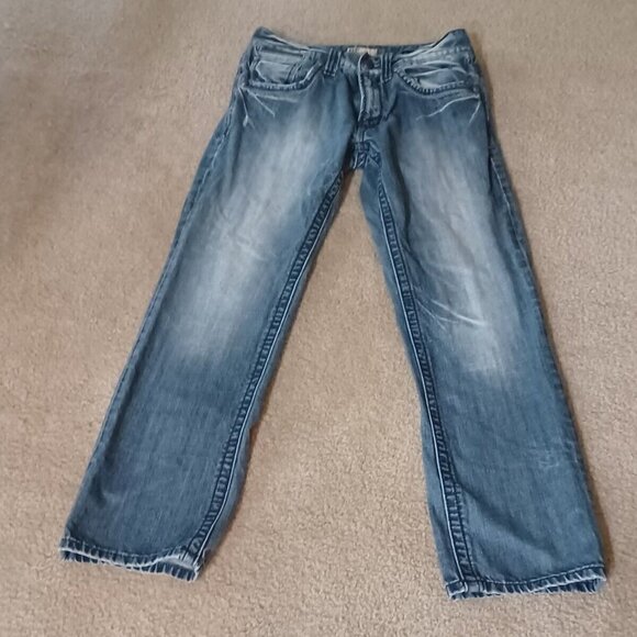 Mens Jeans Express Brand • 31x32 • Tokyo Straight • EUC Straight Leg Medium Wash - Picture 2 of 5
